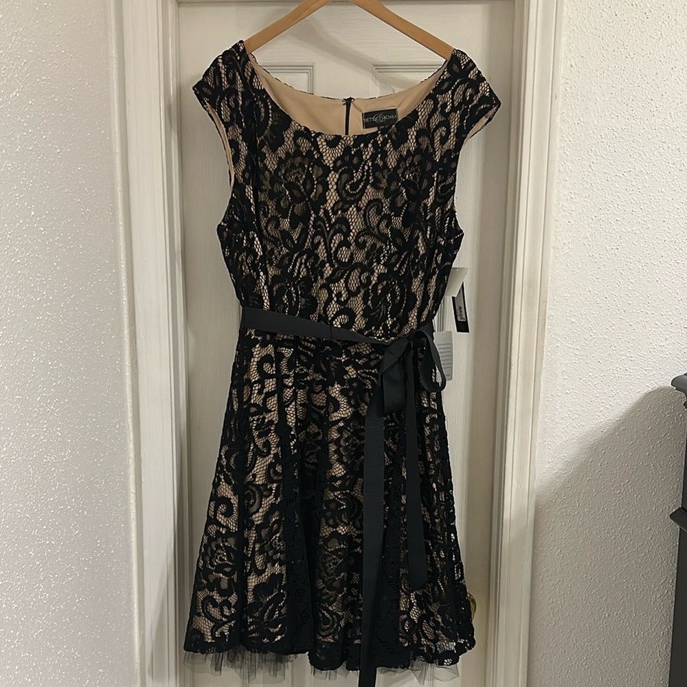 Betsy & Adam Fit and Flare Dress